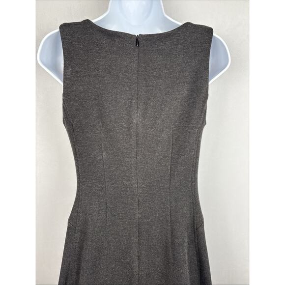 MM LaFleur Lydia Dress Women's Size 8 Charcoal Gray Sophisticated Minimalist - Picture 7 of 10